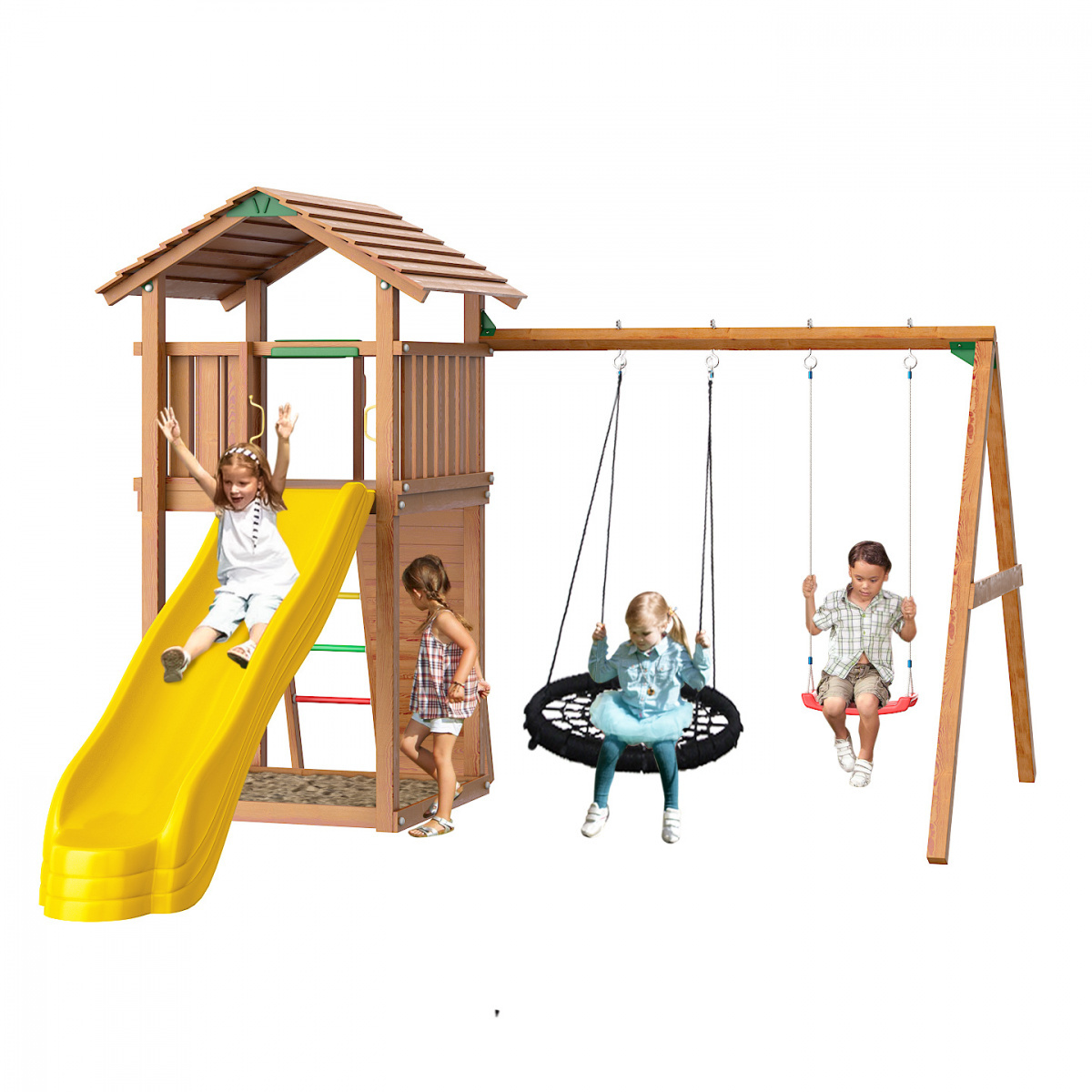 Детская площадка Jungle Gym JC8 "Троодос"(окрашенная)  ­