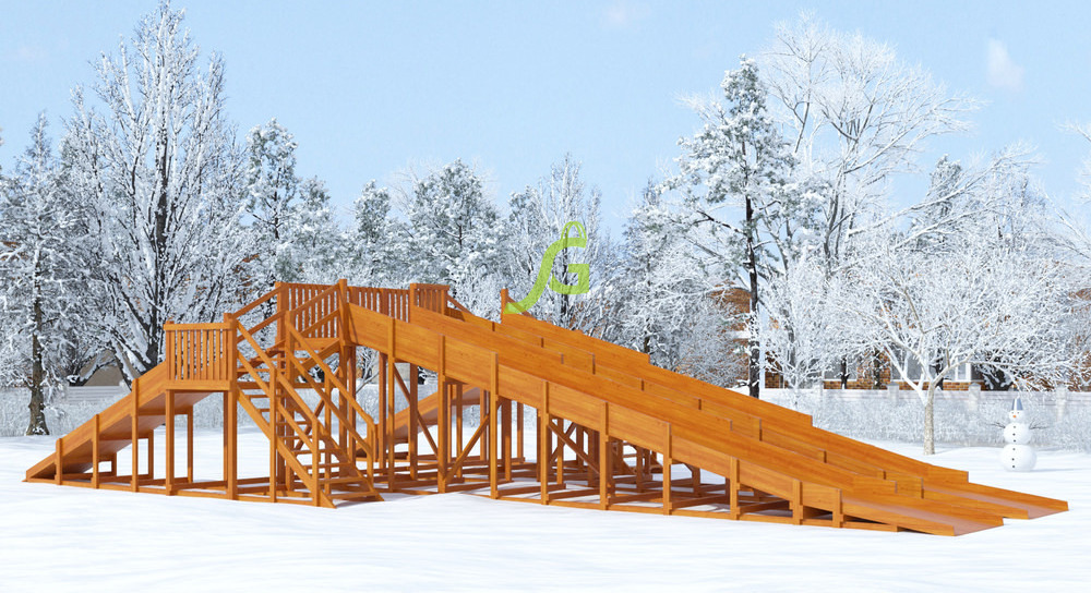 Зимняя горка Snow Fox, 4 ската Зимняя горка Snow Fox, 4 ската